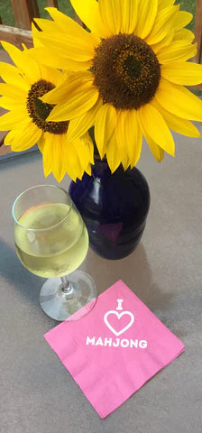Mahjong Beverage Cocktail Napkins